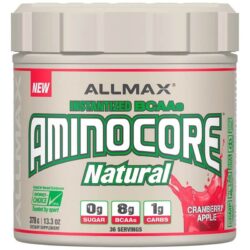 AMINOCORE Natural Instantized BCAA ALLMAX Nutrition תוסף תזונה חומצת אמינו אול מקס