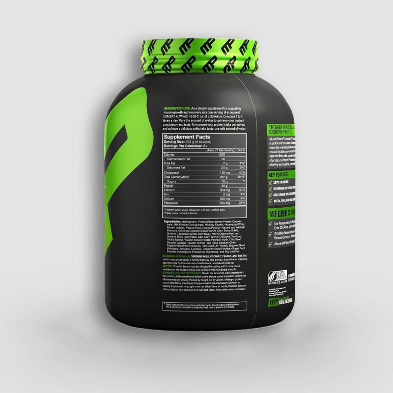 Combat XL Mass Gainer MusclePharm מאסל פארם גיינר קומבט – תמונה 3