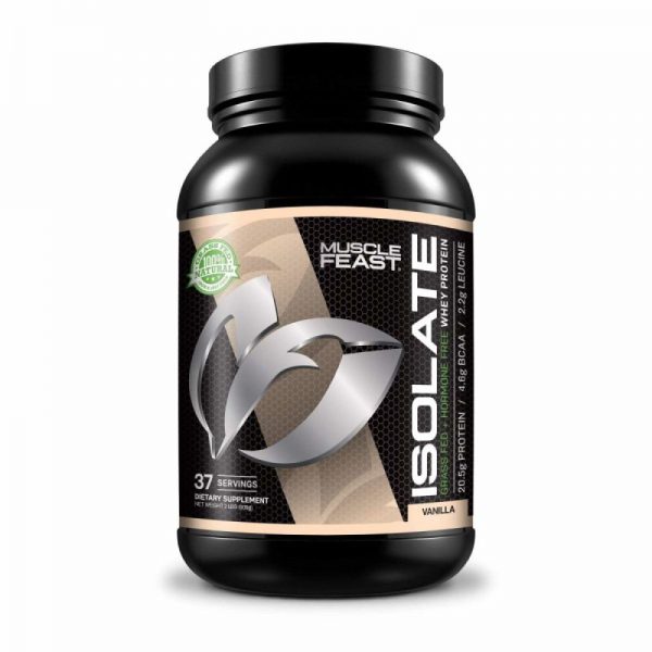 Grass Fed Hormone Free Whey Protein Isolate MuscleFeast