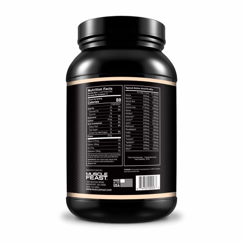 Grass Fed Hormone Free Whey Protein Isolate MuscleFeast