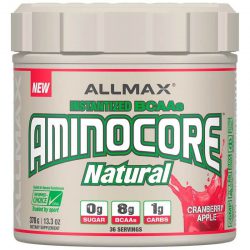 AMINOCORE Natural Instantized BCAA ALLMAX Nutrition  תוסף תזונה חומצת אמינו אול מקס